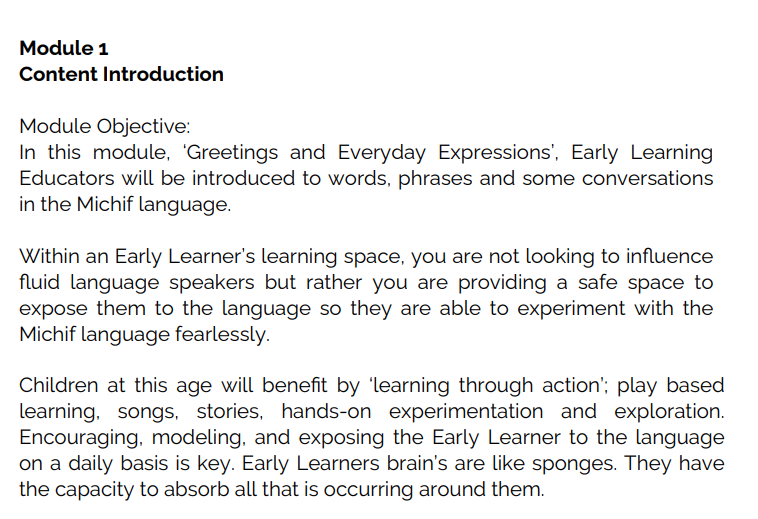 Module 1 - Content Introduction